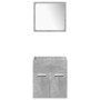 Juego muebles de baño 4 pzas madera contrachapada gris hormigón de , Muebles de baño - Ref: Foro24-3324864, Precio: 131,93 €,...