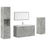 Juego muebles de baño 4 pzas madera contrachapada gris hormigón de , Muebles de baño - Ref: Foro24-3324866, Precio: 161,89 €,...