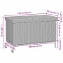 Caja almacenaje jardín ruedas ratán sintético negro 110x55x73cm de , Cajas de almacenaje para exteriores - Ref: Foro24-410382...