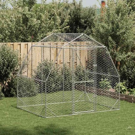 Gallinero 2,5x2x2,25 m acero galvanizado de , Jaulas y habitáculos para animales pequeños - Ref: Foro24-4104029, Precio: 157,...