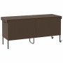 Caja de almacenaje jardín ruedas ratán PE marrón 160x55x75 cm de , Cajas de almacenaje para exteriores - Ref: Foro24-4103832,...