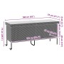 Caja de almacenaje jardín ruedas ratán PE marrón 160x55x75 cm de , Cajas de almacenaje para exteriores - Ref: Foro24-4103832,...
