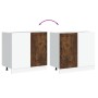 Mueble bajo fregadero Lucca madera contrachapada roble ahumado de , Armarios de cocina - Ref: Foro24-854313, Precio: 93,67 €,...