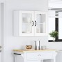 Armario pared cocina puerta de cristal Lucca blanca de , Armarios de cocina - Ref: Foro24-853847, Precio: 85,93 €, Descuento: %