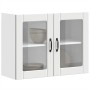 Armario pared cocina puerta de cristal Lucca blanca de , Armarios de cocina - Ref: Foro24-853847, Precio: 85,93 €, Descuento: %