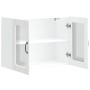 Armario pared cocina puerta de cristal Lucca blanca de , Armarios de cocina - Ref: Foro24-853847, Precio: 85,93 €, Descuento: %