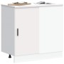 Mueble bajo para fregadero de madera de ingeniería blanca de , Armarios de cocina - Ref: Foro24-854289, Precio: 74,58 €, Desc...