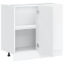 Mueble bajo para fregadero de madera de ingeniería blanca de , Armarios de cocina - Ref: Foro24-854289, Precio: 74,58 €, Desc...
