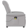 Sillón de masaje reclinable de tela gris nube de , Sillones - Ref: Foro24-4015635, Precio: 239,02 €, Descuento: %