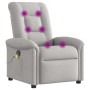Sillón de masaje reclinable de tela gris nube de , Sillones - Ref: Foro24-4015635, Precio: 239,02 €, Descuento: %