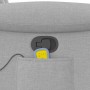 Sillón de masaje reclinable de tela gris nube de , Sillones - Ref: Foro24-4015635, Precio: 239,02 €, Descuento: %
