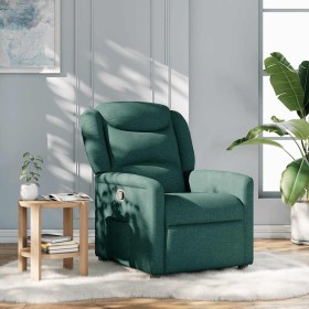 Sillón reclinable de tela verde oscuro de , Sillones - Ref: Foro24-4015602, Precio: 187,36 €, Descuento: %