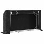 Leñero cubierta lluvia 200,5x41x110,5 cm acero galvanizado de , Bolsas y soportes de leña - Ref: Foro24-4104944, Precio: 77,7...