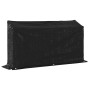 Leñero cubierta lluvia 200,5x41x110,5 cm acero galvanizado de , Bolsas y soportes de leña - Ref: Foro24-4104944, Precio: 77,7...