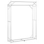 Leñero con protector de lluvia 150x40x200 cm acero galvanizado de , Bolsas y soportes de leña - Ref: Foro24-4104952, Precio: ...