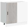 Mueble bajo para fregadero de madera ingeniería sonoma gris de , Armarios de cocina - Ref: Foro24-854294, Precio: 78,40 €, De...