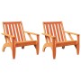 Sillas de jardín adirondack 2 uds marrón cera 75x77x77 cm de , Sillas de jardín - Ref: Foro24-859334, Precio: 149,10 €, Descu...