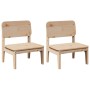 Sillas de jardín 2 uds madera maciza pino 60x52,5x72 cm de , Sillas de jardín - Ref: Foro24-859322, Precio: 98,95 €, Descuent...