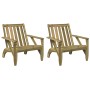 Sillas Adirondack de jardín 2 unidades 75x77x77 cm de , Sillas de jardín - Ref: Foro24-859336, Precio: 151,60 €, Descuento: %
