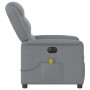 Sillón reclinable de masaje eléctrico tela gris claro de , Sillones - Ref: Foro24-3303184, Precio: 242,40 €, Descuento: %