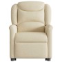 Sillón reclinable elevable de tela color crema de , Sillones - Ref: Foro24-3303202, Precio: 274,96 €, Descuento: %