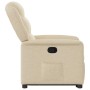 Sillón reclinable elevable de tela color crema de , Sillones - Ref: Foro24-3303202, Precio: 274,96 €, Descuento: %