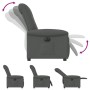 Sillón reclinable eléctrico de tela gris oscuro de , Sillones - Ref: Foro24-3303235, Precio: 237,24 €, Descuento: %