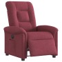 Sillón reclinable eléctrico tela rojo tinto de , Sillones - Ref: Foro24-3303237, Precio: 234,66 €, Descuento: %
