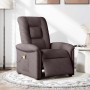 Sillón reclinable de masaje eléctrico tela marrón oscuro de , Sillones - Ref: Foro24-3303249, Precio: 261,32 €, Descuento: %