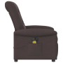 Sillón reclinable de masaje eléctrico tela marrón oscuro de , Sillones - Ref: Foro24-3303249, Precio: 261,32 €, Descuento: %