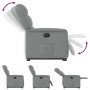 Sillón eléctrico reclinable elevable de tela gris claro de , Sillones - Ref: Foro24-3303214, Precio: 321,38 €, Descuento: %