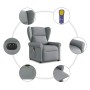 Sillón reclinable de masaje eléctrico tela gris claro de , Sillones - Ref: Foro24-3303364, Precio: 258,19 €, Descuento: %