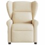 Sillón reclinable de masaje eléctrico tela color crema de , Sillones - Ref: Foro24-3303372, Precio: 272,19 €, Descuento: %