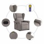 Sillón reclinable de masaje elevable tela gris taupé de , Sillones - Ref: Foro24-3303391, Precio: 294,49 €, Descuento: %