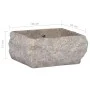 Lavabo gris mármol 30x30x13 cm de vidaXL, Lavabos - Ref: Foro24-149176, Precio: 140,37 €, Descuento: %