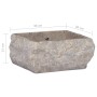 Lavabo gris mármol 30x30x13 cm de vidaXL, Lavabos - Ref: Foro24-149176, Precio: 143,23 €, Descuento: %
