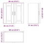 Armario de pared para cocina Porto madera de ingeniería blanca de , Armarios de cocina - Ref: Foro24-854057, Precio: 59,79 €,...