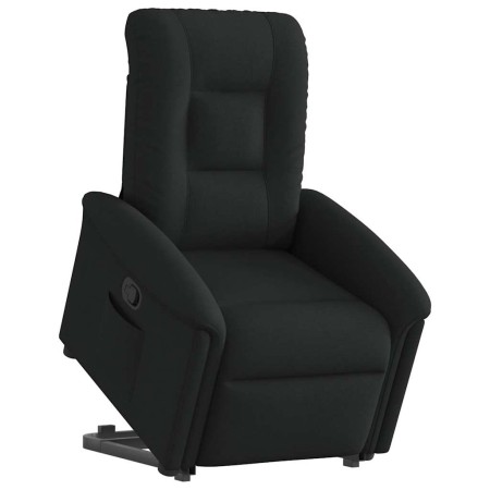 Sillón reclinable elevable tela negro de , Sillones - Ref: Foro24-3303256, Precio: 260,09 €, Descuento: %