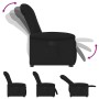 Sillón reclinable elevable tela negro de , Sillones - Ref: Foro24-3303256, Precio: 260,09 €, Descuento: %