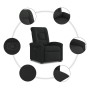Sillón reclinable elevable tela negro de , Sillones - Ref: Foro24-3303256, Precio: 260,09 €, Descuento: %