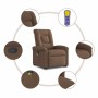 Silla de masaje reclinable de pie de tela marrón de , Sillones - Ref: Foro24-3303268, Precio: 292,72 €, Descuento: %