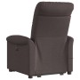 Sillón masaje eléctrico reclinable elevable tela marrón oscuro de , Sillones - Ref: Foro24-3303289, Precio: 344,87 €, Descuen...