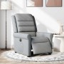 Sillón reclinable eléctrico tela gris claro de , Sillones - Ref: Foro24-3303294, Precio: 251,60 €, Descuento: %