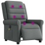 Sillón reclinable de masaje eléctrico tela gris oscuro de , Sillones - Ref: Foro24-3303305, Precio: 245,03 €, Descuento: %