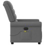 Sillón reclinable de masaje eléctrico tela gris oscuro de , Sillones - Ref: Foro24-3303305, Precio: 245,03 €, Descuento: %