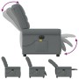 Sillón reclinable de masaje eléctrico tela gris oscuro de , Sillones - Ref: Foro24-3303305, Precio: 245,03 €, Descuento: %