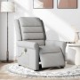 Sillón reclinable de masaje eléctrico tela gris nube de , Sillones - Ref: Foro24-3303313, Precio: 244,32 €, Descuento: %