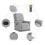 Sillón reclinable de masaje eléctrico tela gris nube de , Sillones - Ref: Foro24-3303313, Precio: 244,32 €, Descuento: %