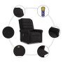 Sillón reclinable de masaje elevable tela negro de , Sillones - Ref: Foro24-3303326, Precio: 296,39 €, Descuento: %