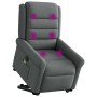Sillón de masaje eléctrico reclinable elevable tela gris oscuro de , Sillones - Ref: Foro24-3303345, Precio: 312,28 €, Descue...